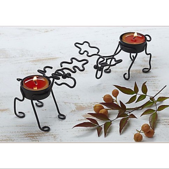 PartyLite Woodland Critters Tealight Pair Set Candle Holder Decor - Picture 2 of 12